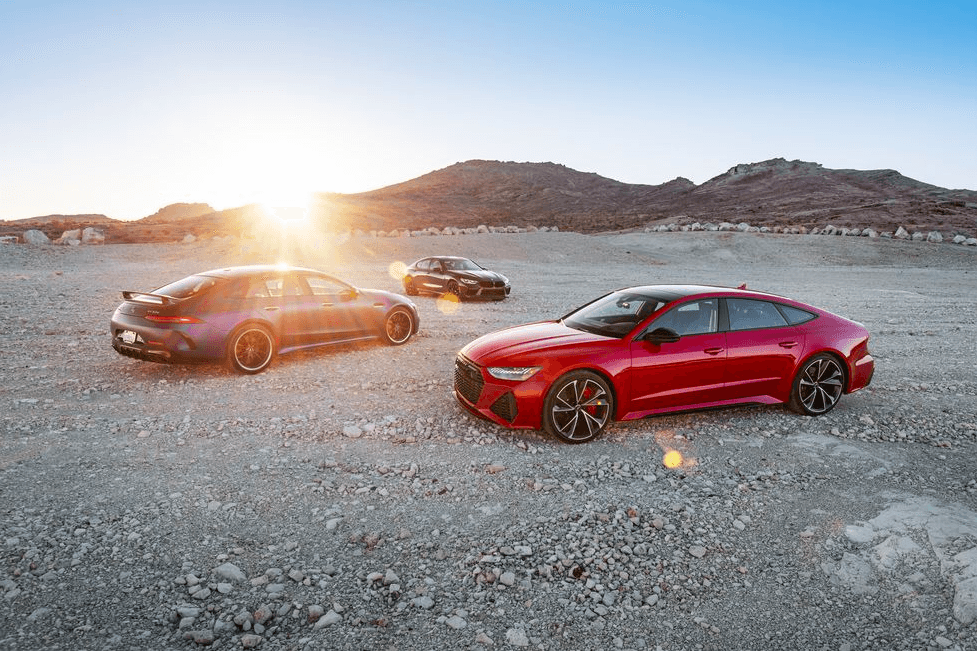 The 2021 Audi RS7 Sportback Vs. 2020 BMW M8 Gran Coupe Vs.2021 Mercedes