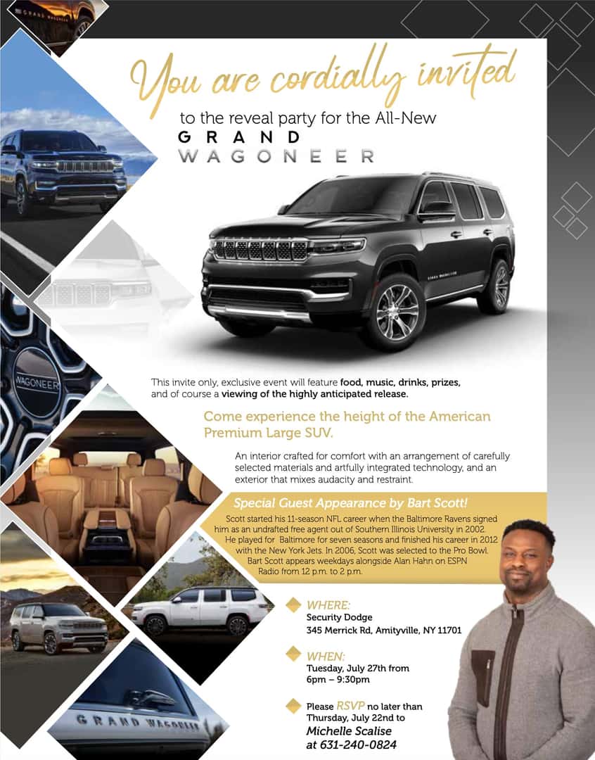 CDJR and Used Car Dealer in Amityville Security Dodge Chrysler Jeep Ram