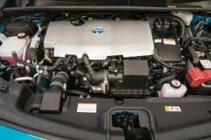 Engine appearance of the 2021 Toyota Prius Prime available at Beaman Toyota