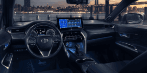 Interir appearance of the 2021 Toyota Venza available at Beaman Toyota