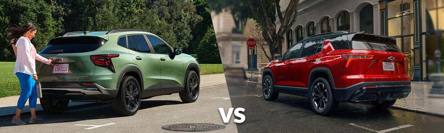 2026 Chevy Trax vs. 2026 Chevy Equinox back