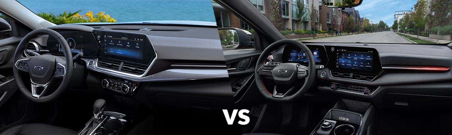 2026 Chevy Trax vs. 2026 Chevy Equinox interior