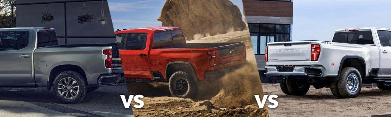 2026 Chevrolet Silverado 1500 vs. 2500 vs. 3500 back