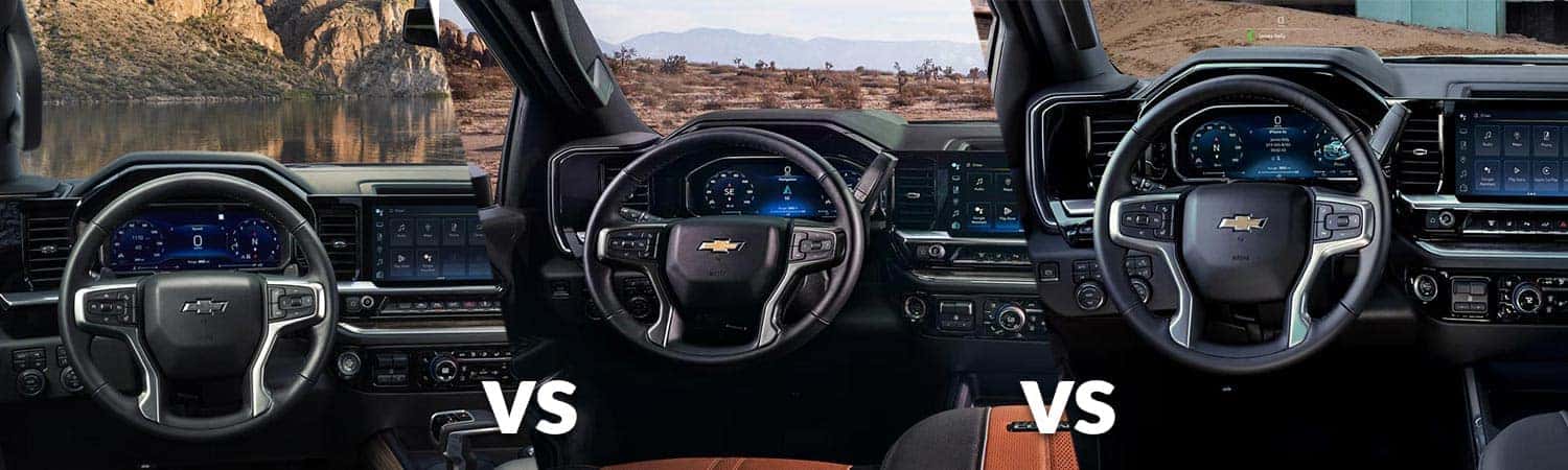 2026 Chevrolet Silverado 1500 vs. 2500 vs. 3500 interior