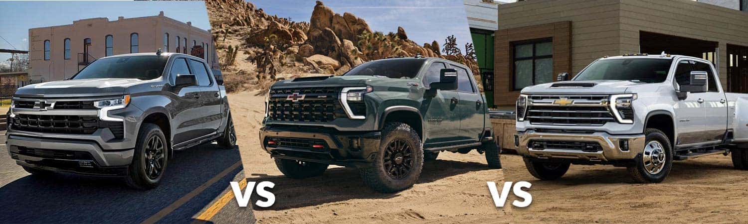 2026 Chevrolet Silverado 1500 vs. 2500 vs. 3500