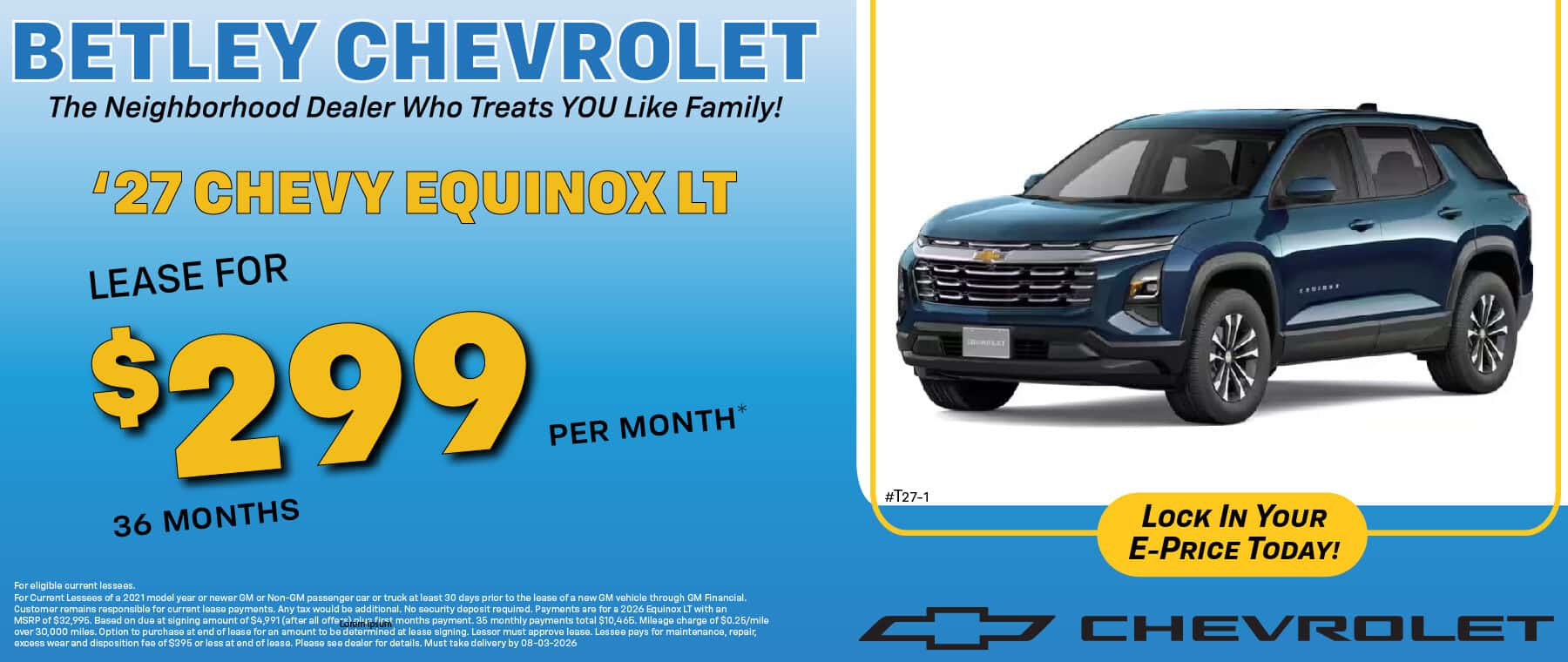 Equinox Lease