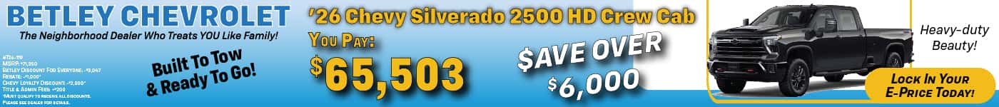 Silverado August 2026 Special