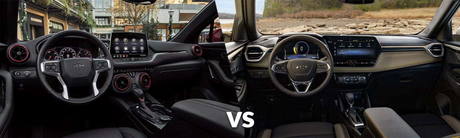 Chevrolet Blazer vs. Trailblazer interior