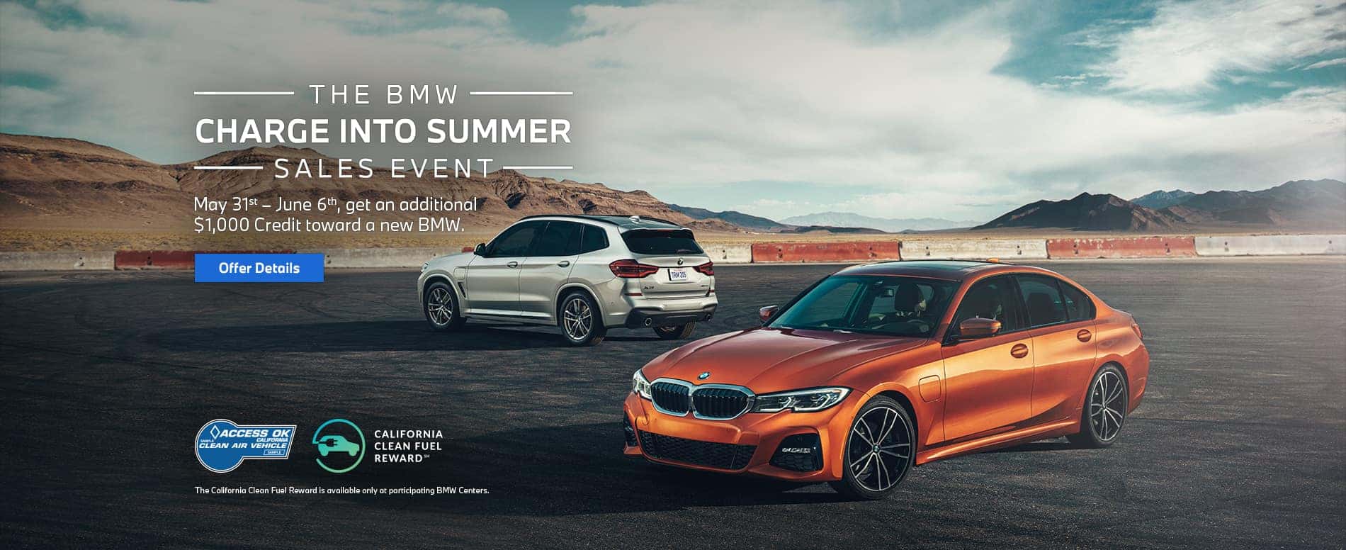 bmw charge into summer