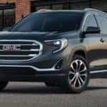 2019 GMC Terrain parked in front of building