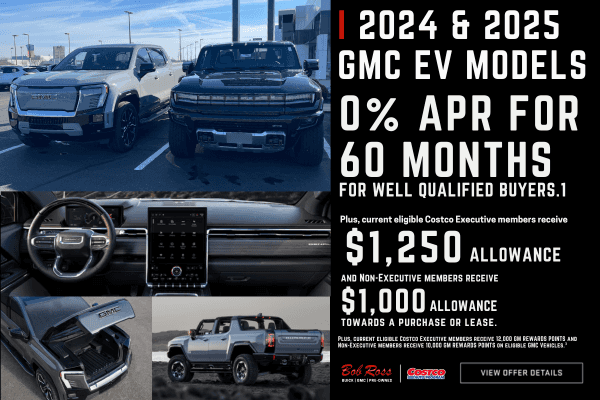 0% APR on GMC HUMMER EV & Sierra EV + Costco Member Bonus | Bob Ross Buick GMC