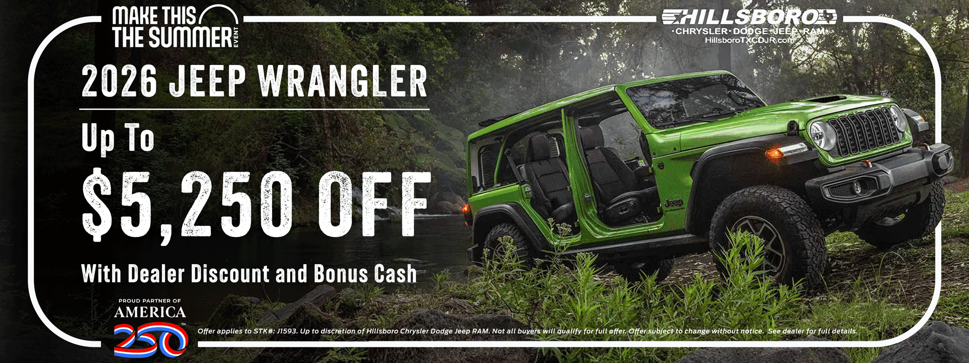 2026 Jeep Wrangler Sport Offer