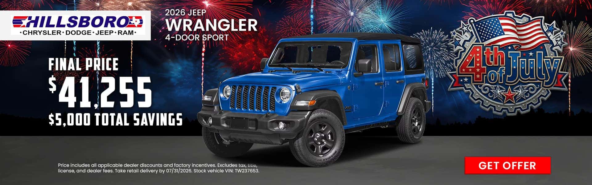 July - wrangler
