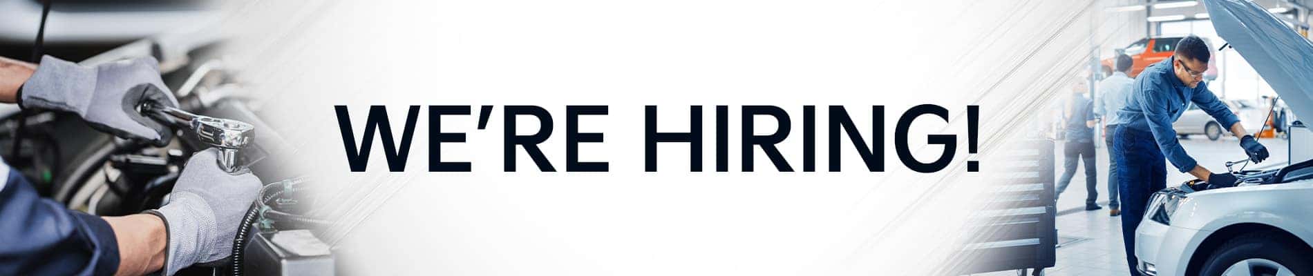 We're Hiring