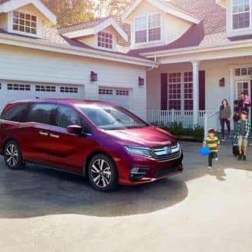 2019 Honda Odyssey In Driveway