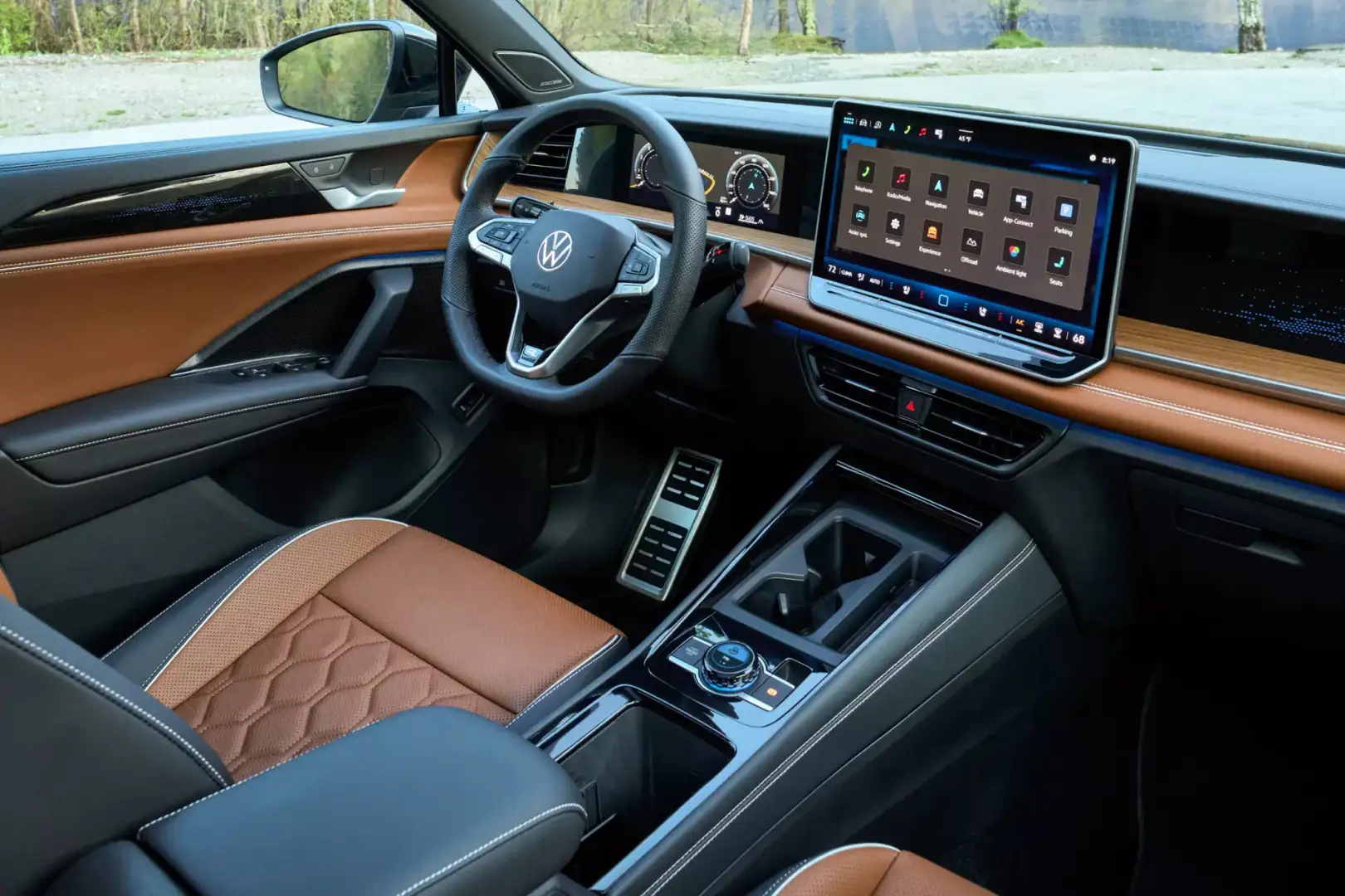 2026 Volkswagen Tiguan interior with touchscreen and premium seats