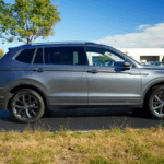Exterior of Elgin Volkswagen dealership showcasing used Tiguan SUV