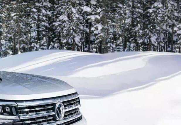 volkswagen awd traction on snowy winter roads
