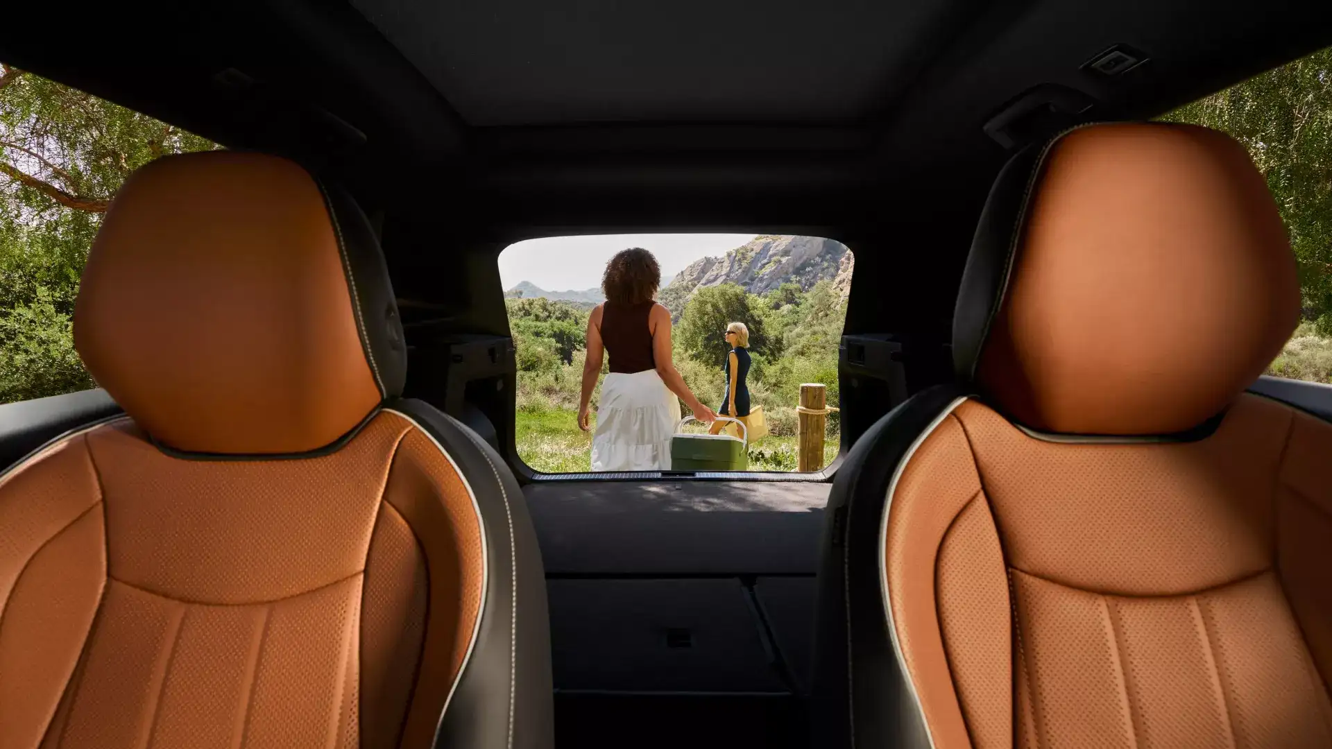 2026 Volkswagen Tiguan cargo space with rear seats folded at Elgin Volkswagen