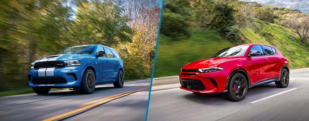 Collage image of Dodge Durango and Hornet
