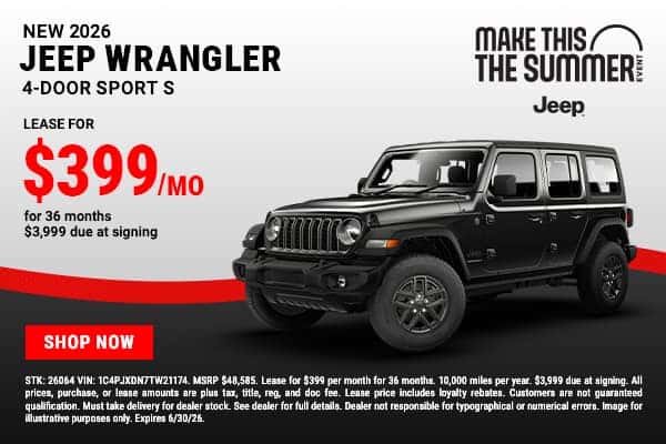 2026 Jeep Wrangler 4-Door Sport S