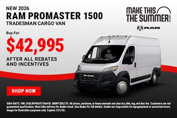 2026 RAM ProMaster 1500