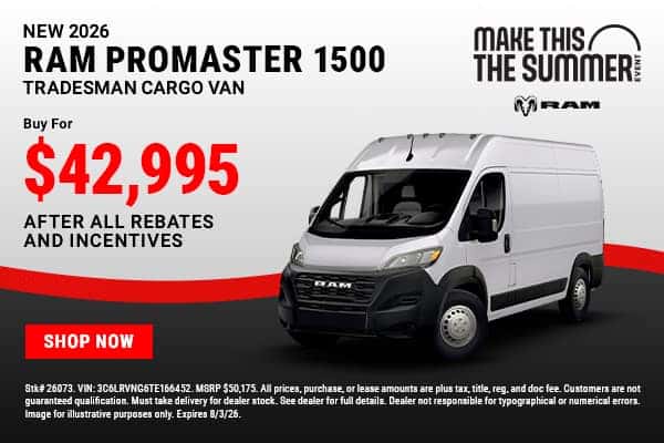 2026 RAM ProMaster 1500
