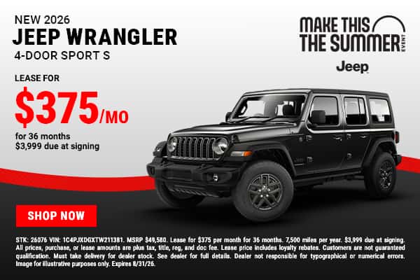 2026 Jeep Wrangler 4-Door Sport S