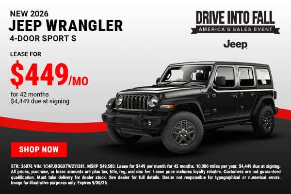 2026 Jeep Wrangler 4-Door Sport S