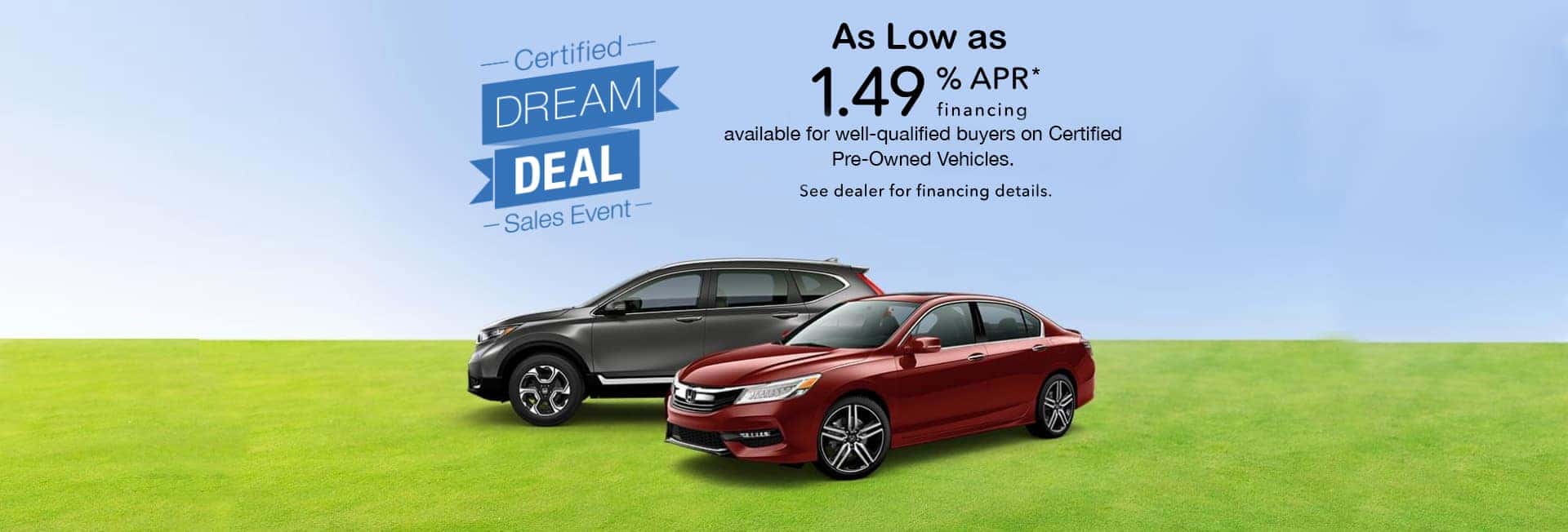 Honda Certified Pre Owned Financing >> Dream Deal Sales Event April 2019 Executive Honda Honda Certified Pre Owned Financing >> Dream Deal Sales Event April 2019 Executive Honda