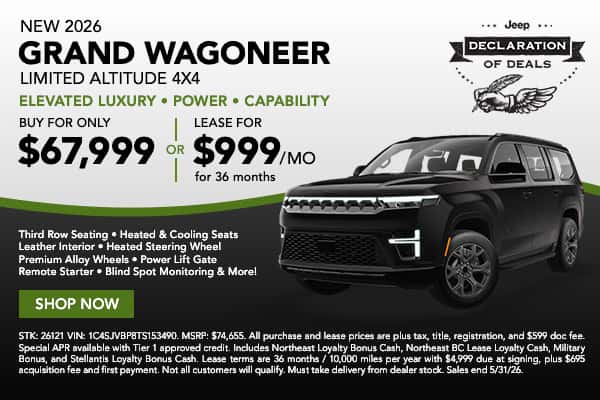 2026 Jeep Grand Wagoneer Limited Altitude 4x4