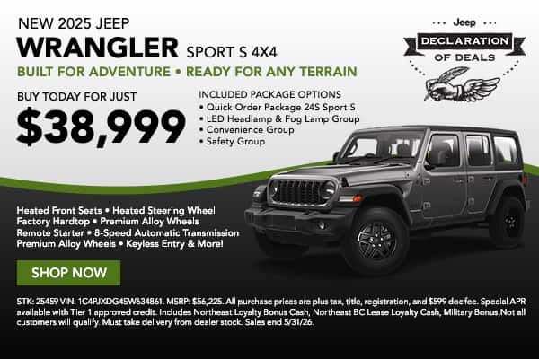 2025 Jeep Wrangler Sport S 4x4