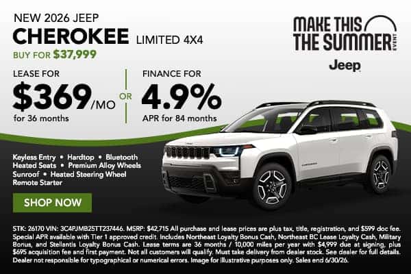 2026 Jeep Cherokee Limited 4x4