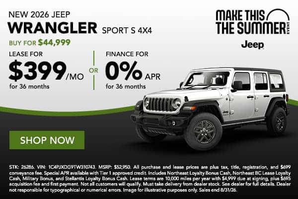 2026 Jeep Wrangler Sport S 4x4