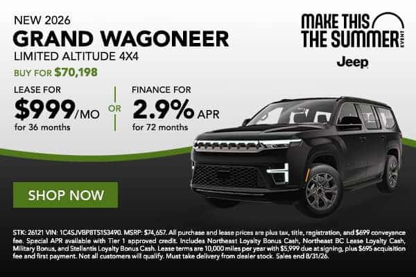2026 Jeep Grand Wagoneer Limited Altitude 4x4
