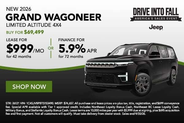 2026 Jeep Grand Wagoneer Limited Altitude 4x4