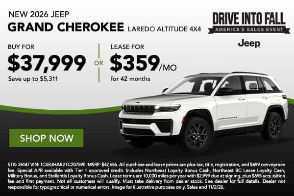 2026 Jeep Grand Cherokee Laredo Altitude 4x4