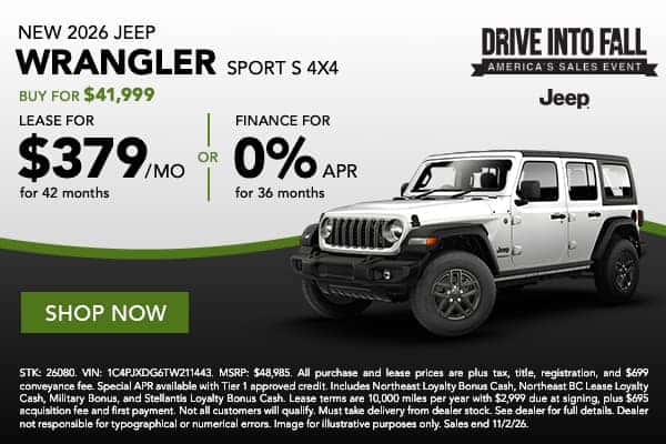 2026 Jeep Wrangler Sport S 4x4