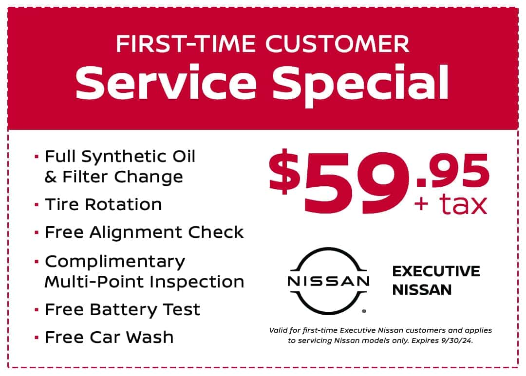 Exclusive Service Offer Executive Nissan