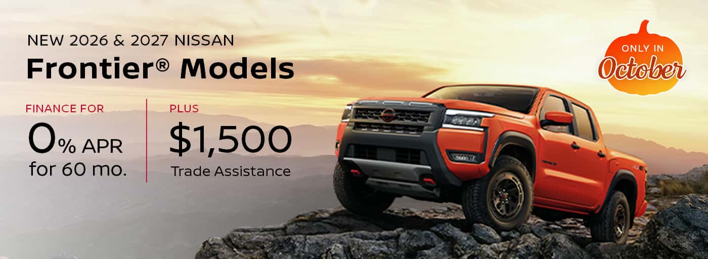 2026 and 2027 Nissan Frontier banner