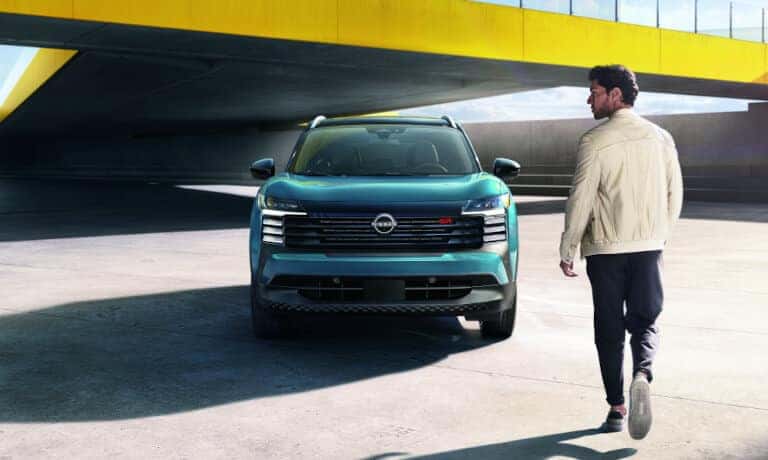 2026 Nissan Kicks Exterior Head On With Approaching Driver