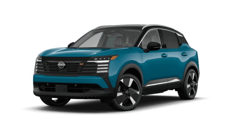 2026 Nissan Kicks SR Exterior - Arctic Ice Blue Metallic And Super Black