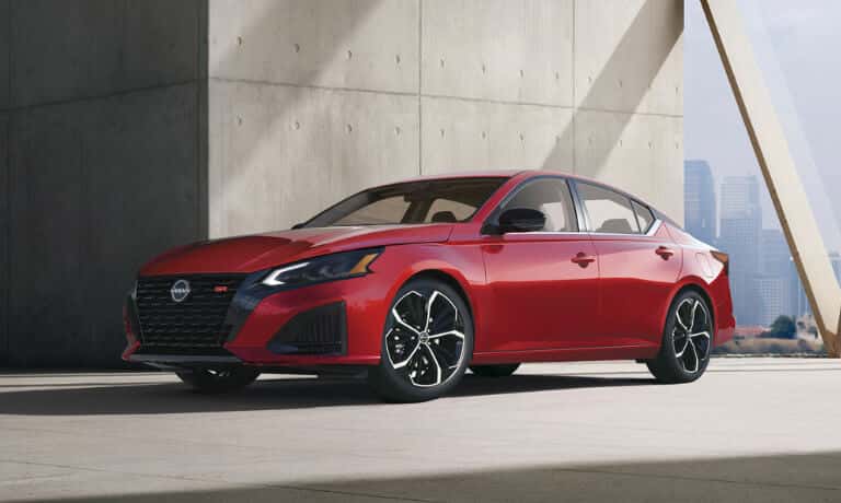 2026 Nissan Altima Exterior Parked Near Concrete Building