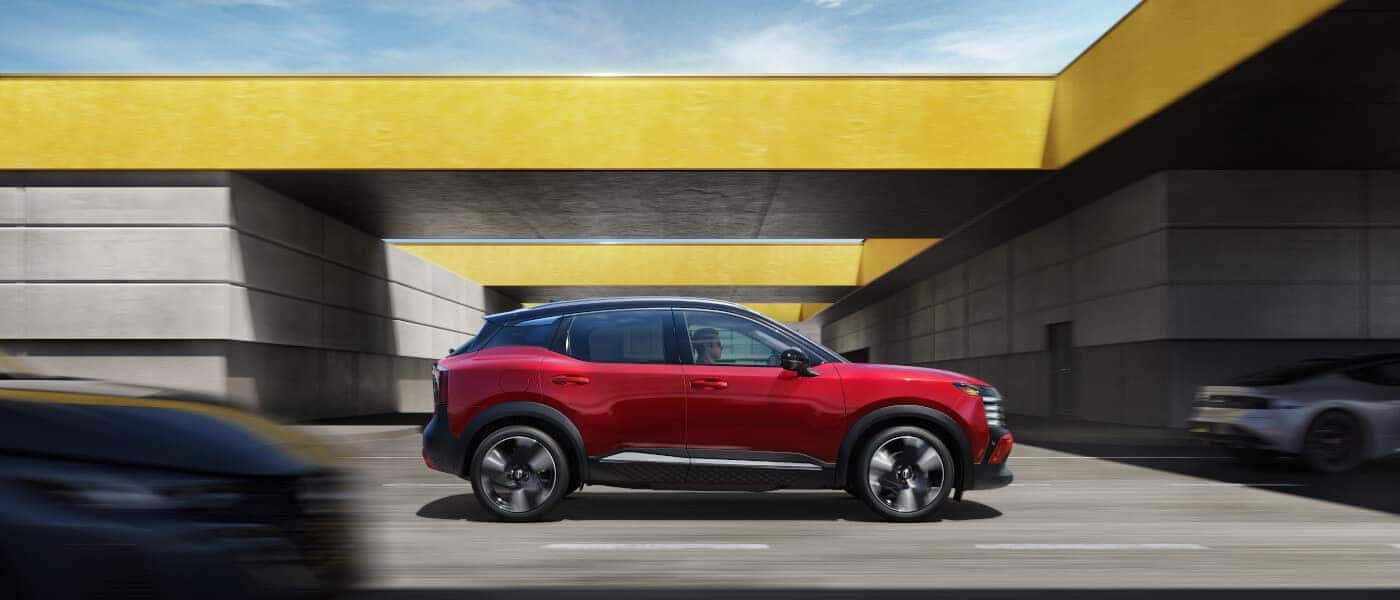2026 Nissan Kicks Exterior Side Driving Underpass