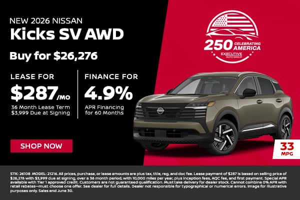2026 Kicks SV AWD