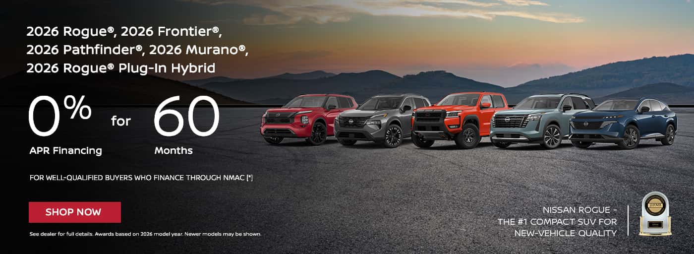 2026 Nissan 0 APR banner