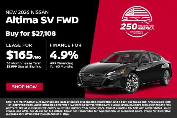 2026 Nissan Altima SV FWD