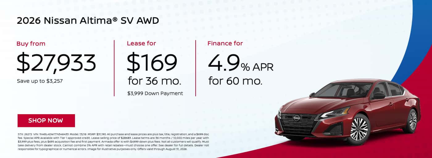 2026 Nissan Altima SV FWD