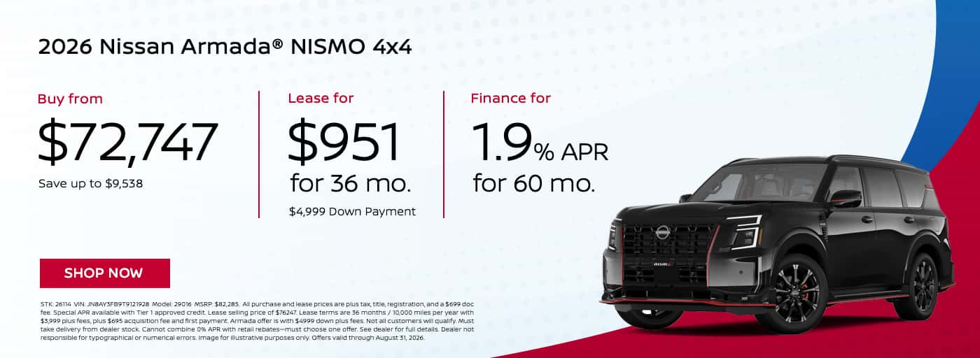 2026 Nissan Armada NISMO 4X4