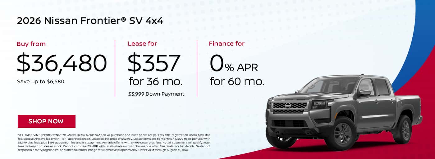 2026 Nissan Frontier SV 4x4